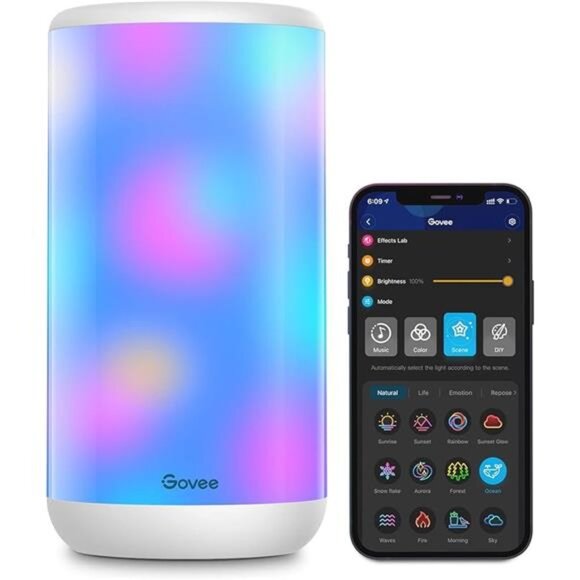 Govee RGBIC Table Lamp, Smart Lamp Work with Alexa, LED Lamp with Music Sync - Picture 12 of 12